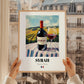 Syrah – French Red Wine, Vinoteca Poster, styled in a charming Paris street view
