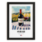 Syrah – French Red Wine, Vinoteca Poster, in sleek black frame
