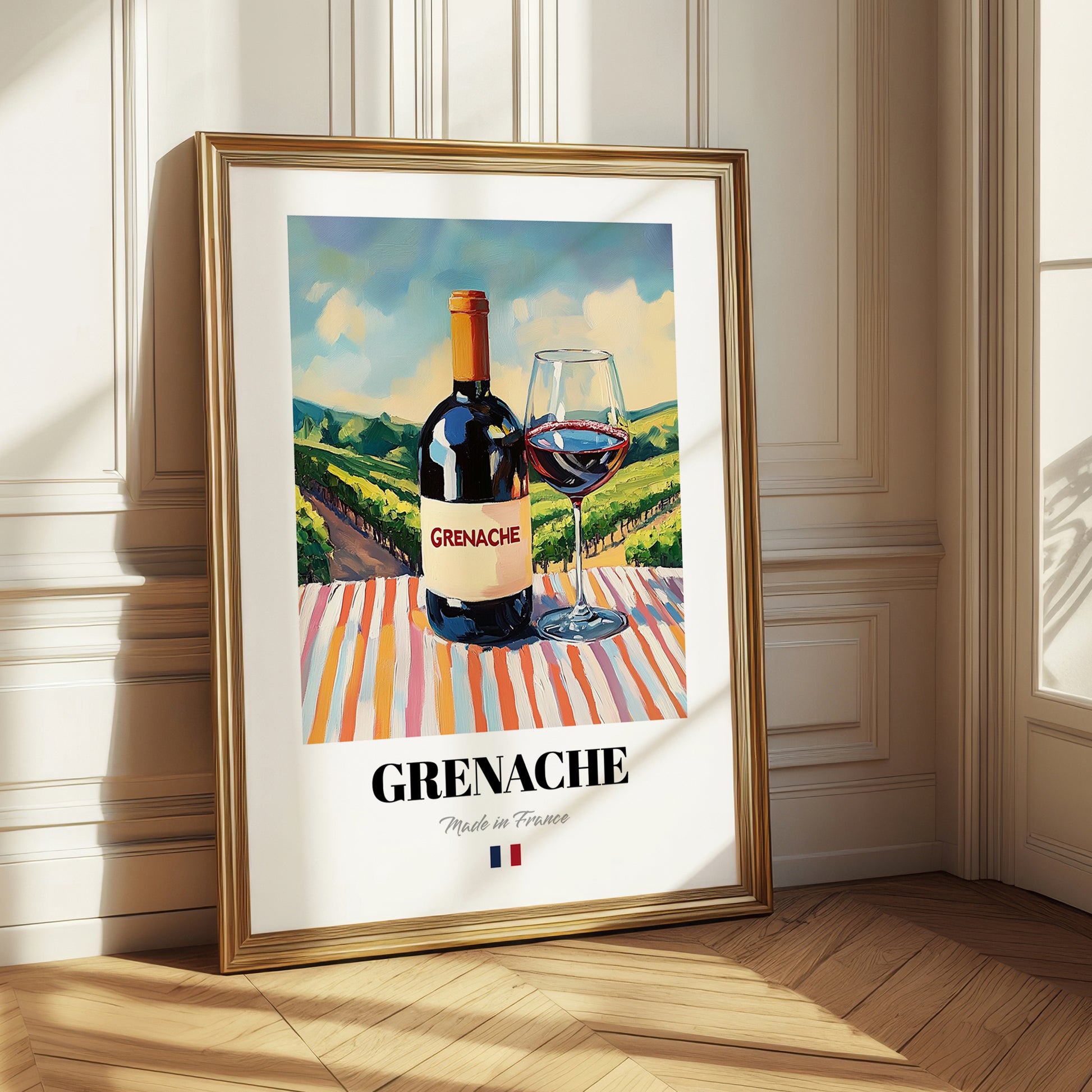 Grenache – French Red Wine, Vineyard Terrace Wall Art