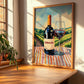 Grenache – French Red Wine, Vineyard Terrace Wall Art, clean layout with no caption