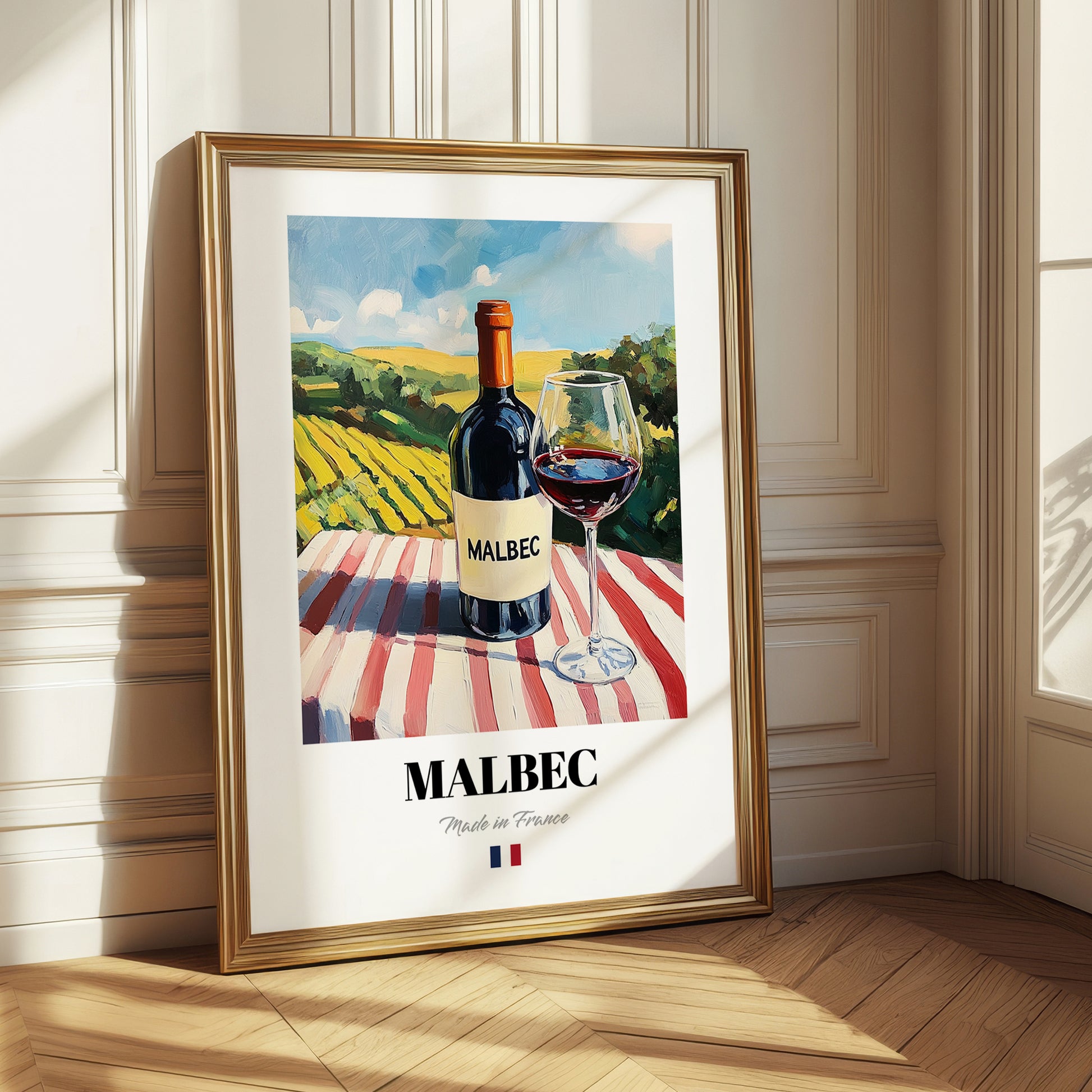 Malbec – French Red Wine, Enoteca Poster