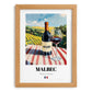 Malbec – French Red Wine, Enoteca Poster, set in oak frame