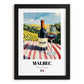 Malbec – French Red Wine, Enoteca Poster, in sleek black frame