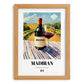 Madiran – French Red Wine, Vinoteca Wall Art, set in oak frame