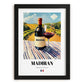 Madiran – French Red Wine, Vinoteca Wall Art, in sleek black frame