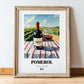 Pomerol – French Red Wine, Vinoteca Still Life, in wooden frame leaning on the floor