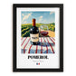Pomerol – French Red Wine, Vinoteca Still Life, in sleek black frame