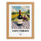 Saint-Émilion – French Red Wine, Vinoteca Still Life, set in oak frame