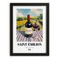 Saint-Émilion – French Red Wine, Vinoteca Still Life, in sleek black frame