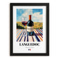 Languedoc – French Red Wine, Enoteca Wall Decor, in sleek black frame