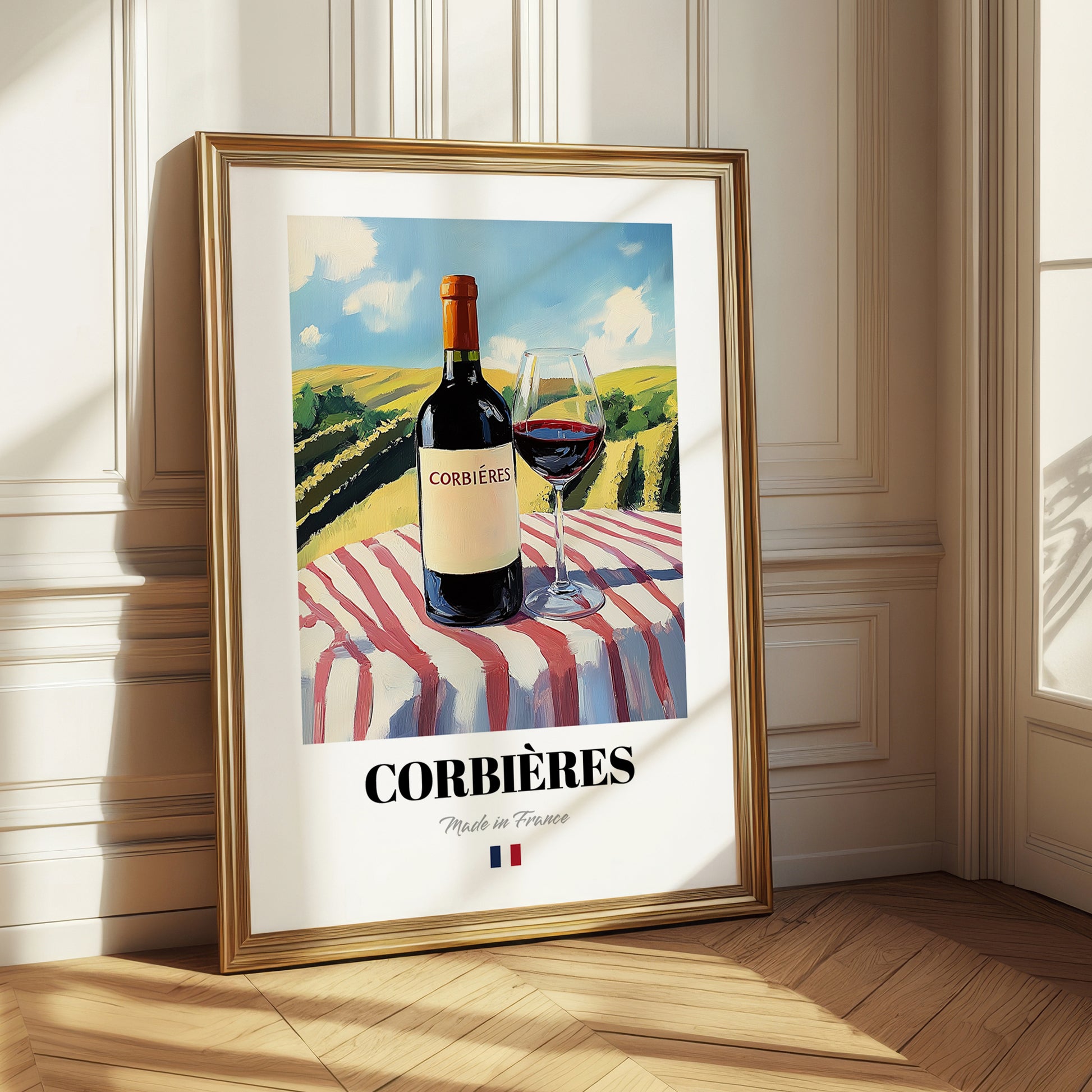 Corbières – French Red Wine, Wine Bar Print