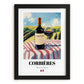 Corbières – French Red Wine, Wine Bar Print, in sleek black frame