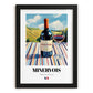 Minervois – French Red Wine, Wine Bar Print, in sleek black frame