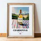 Chardonnay – French White Wine, Vinoteca Wall Art, in wooden frame leaning on the floor