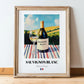 Sauvignon Blanc – French White Wine, Wine Bar Still Life, in wooden frame leaning on the floor