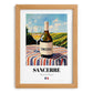 Sancerre – French White Wine, Wine Bar Poster, set in oak frame