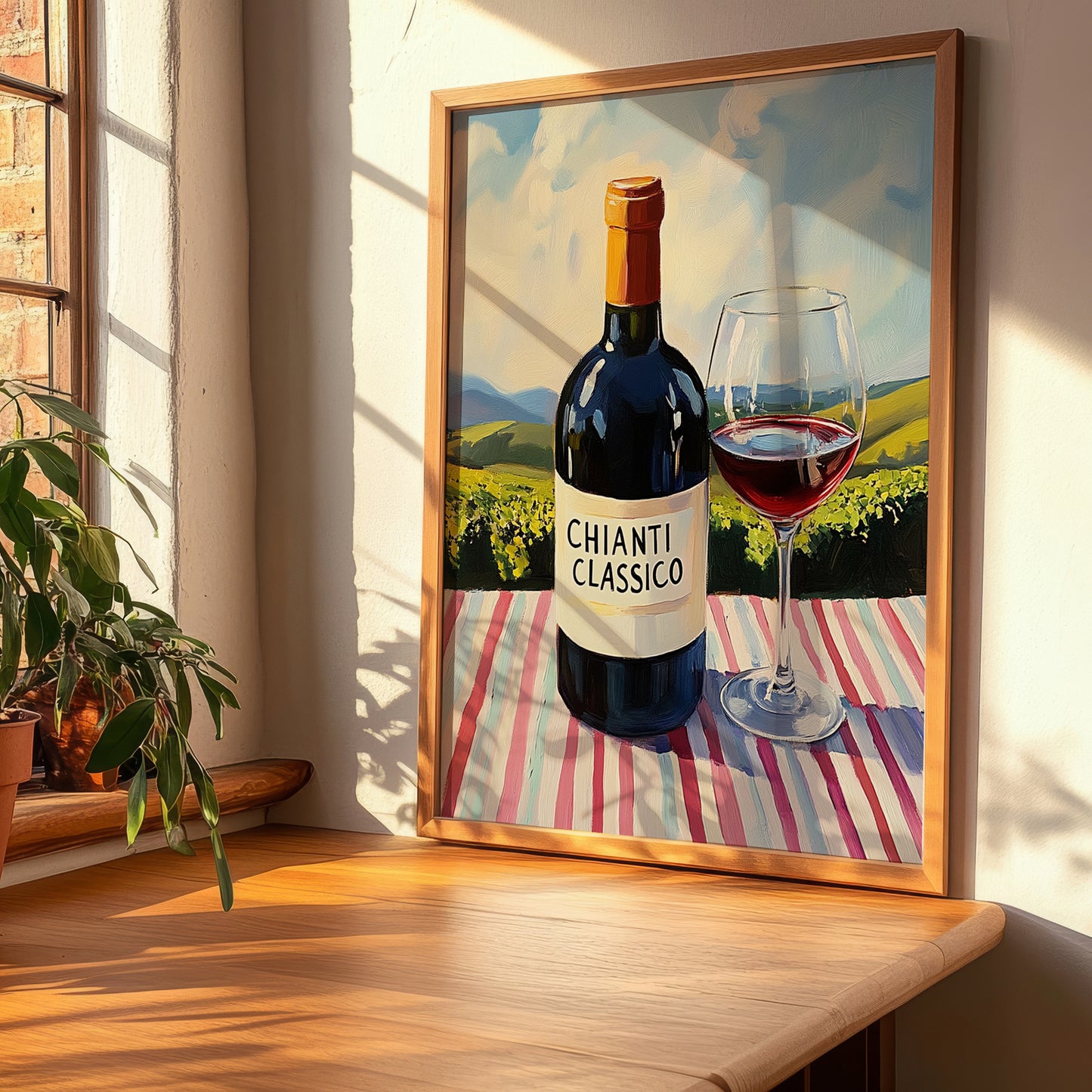 Chianti Classico – Italian Red Wine, Tasting Room Art, clean layout with no caption