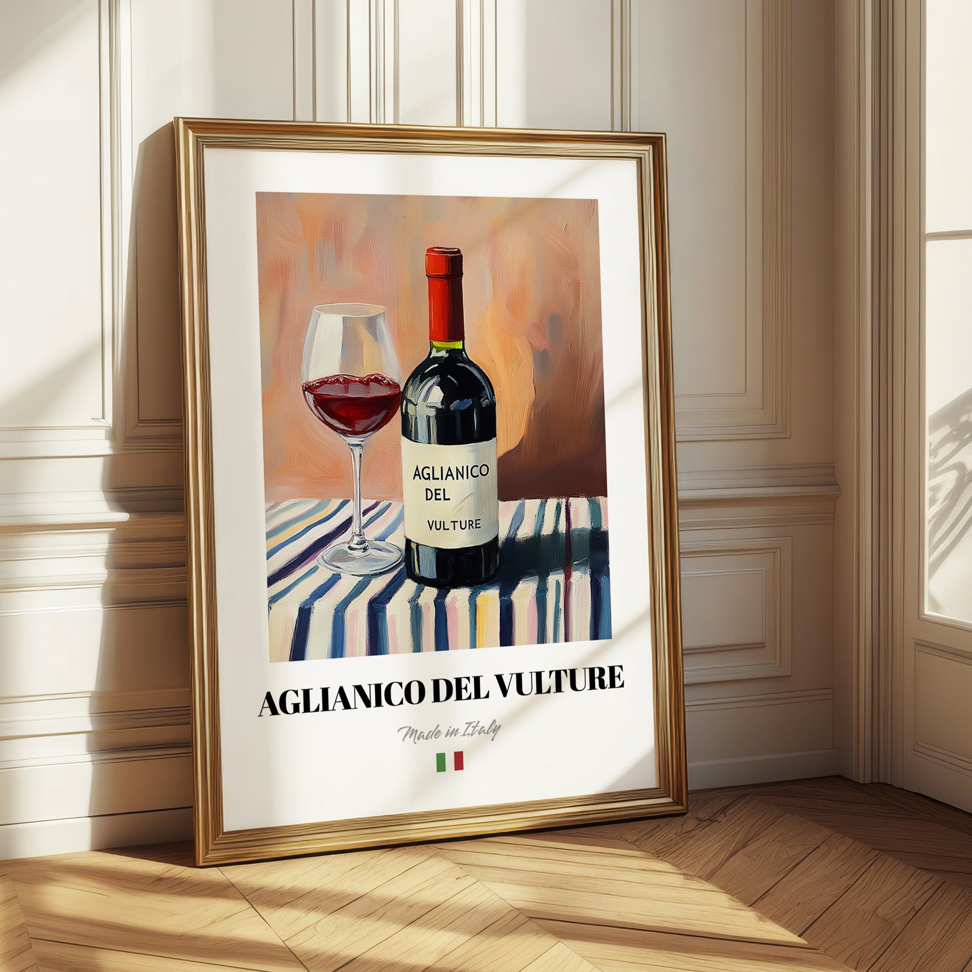 Aglianico del Vulture – Italian Red Wine, Bodega Wall Decor