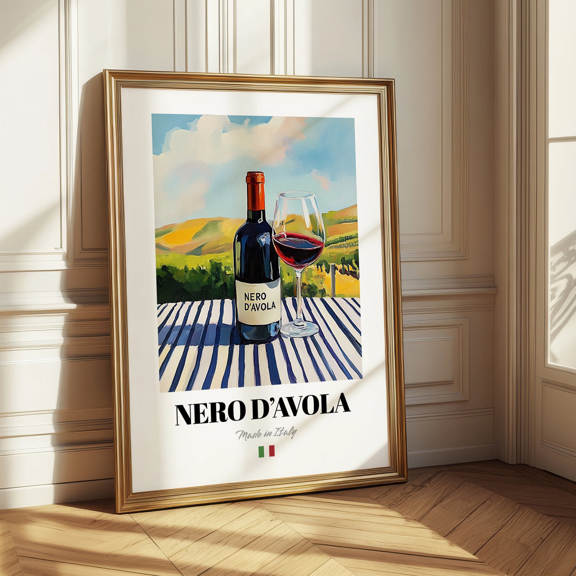 Nero d'Avola – Italian Red Wine, Wine Bar Wall Art