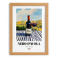 Nero d'Avola – Italian Red Wine, Wine Bar Wall Art, set in oak frame