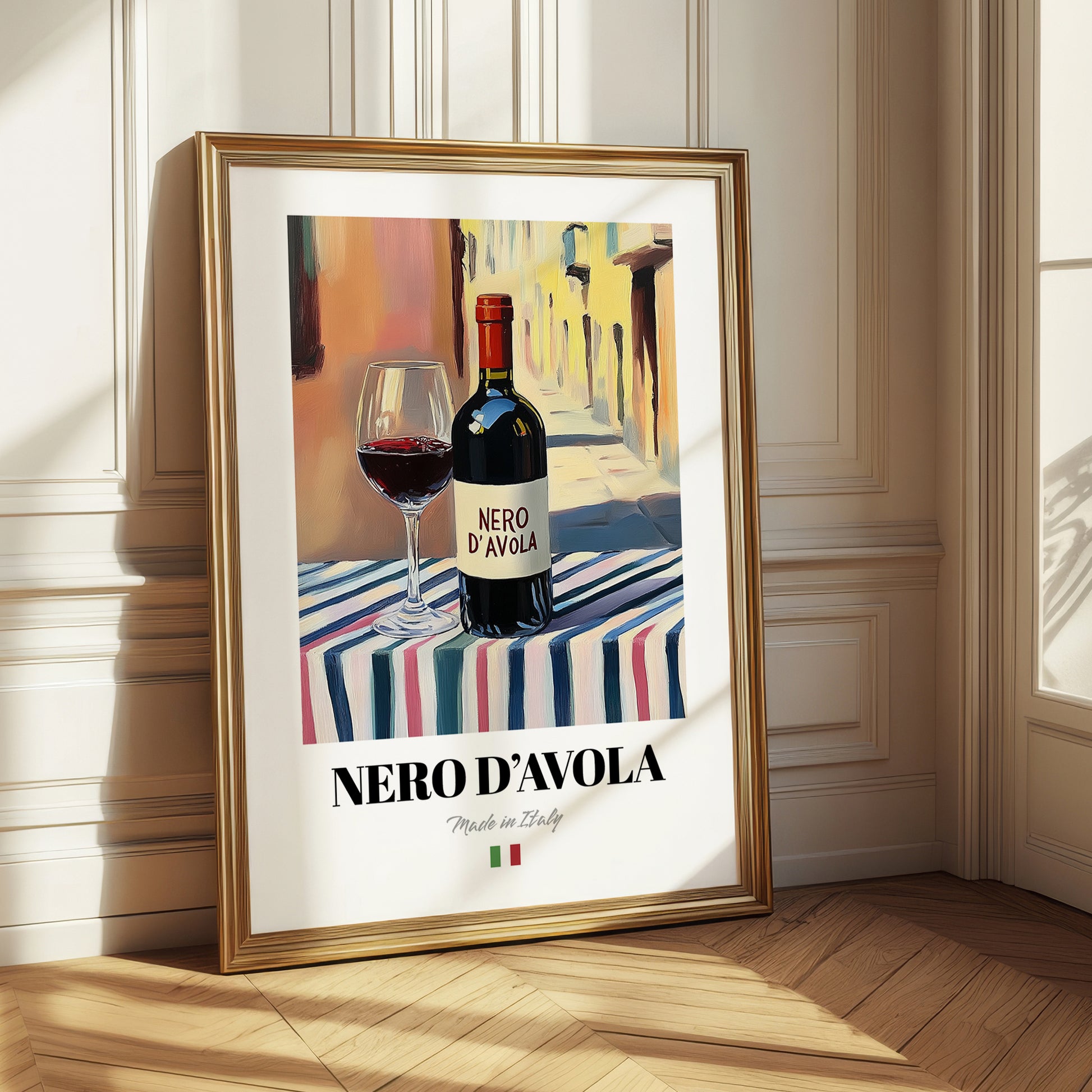 Nero d'Avola – Italian Red Wine, Enoteca Poster