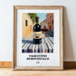 Sagrantino di Montefalco – Italian Red Wine, Enoteca Poster, in wooden frame leaning on the floor