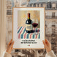 Sagrantino di Montefalco – Italian Red Wine, Wine Bar Poster, styled in a charming Paris street view