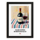 Sagrantino di Montefalco – Italian Red Wine, Wine Bar Poster, in sleek black frame