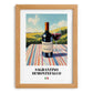 Sagrantino di Montefalco – Italian Red Wine, Wine Bar Painting, set in oak frame