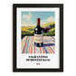 Sagrantino di Montefalco – Italian Red Wine, Wine Bar Painting, in sleek black frame