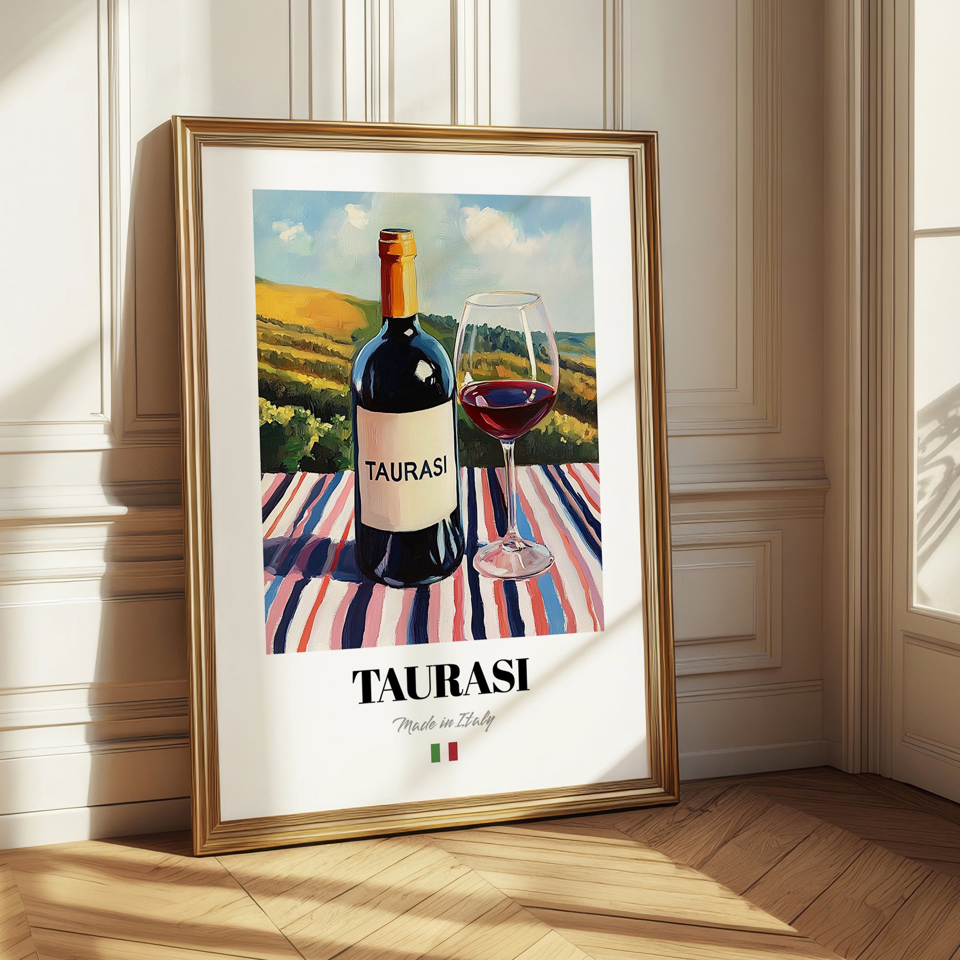Taurasi – Italian Red Wine, Bodega Illustration