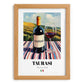 Taurasi – Italian Red Wine, Bodega Illustration, set in oak frame