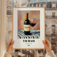 Taurasi – Italian Red Wine, Vineyard Terrace Print, styled in a charming Paris street view