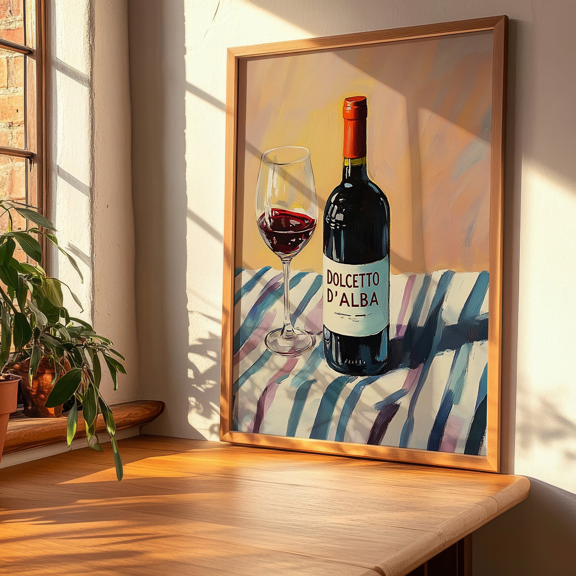 Dolcetto d'Alba – Italian Red Wine, Wine Bar Wall Art, clean layout with no caption