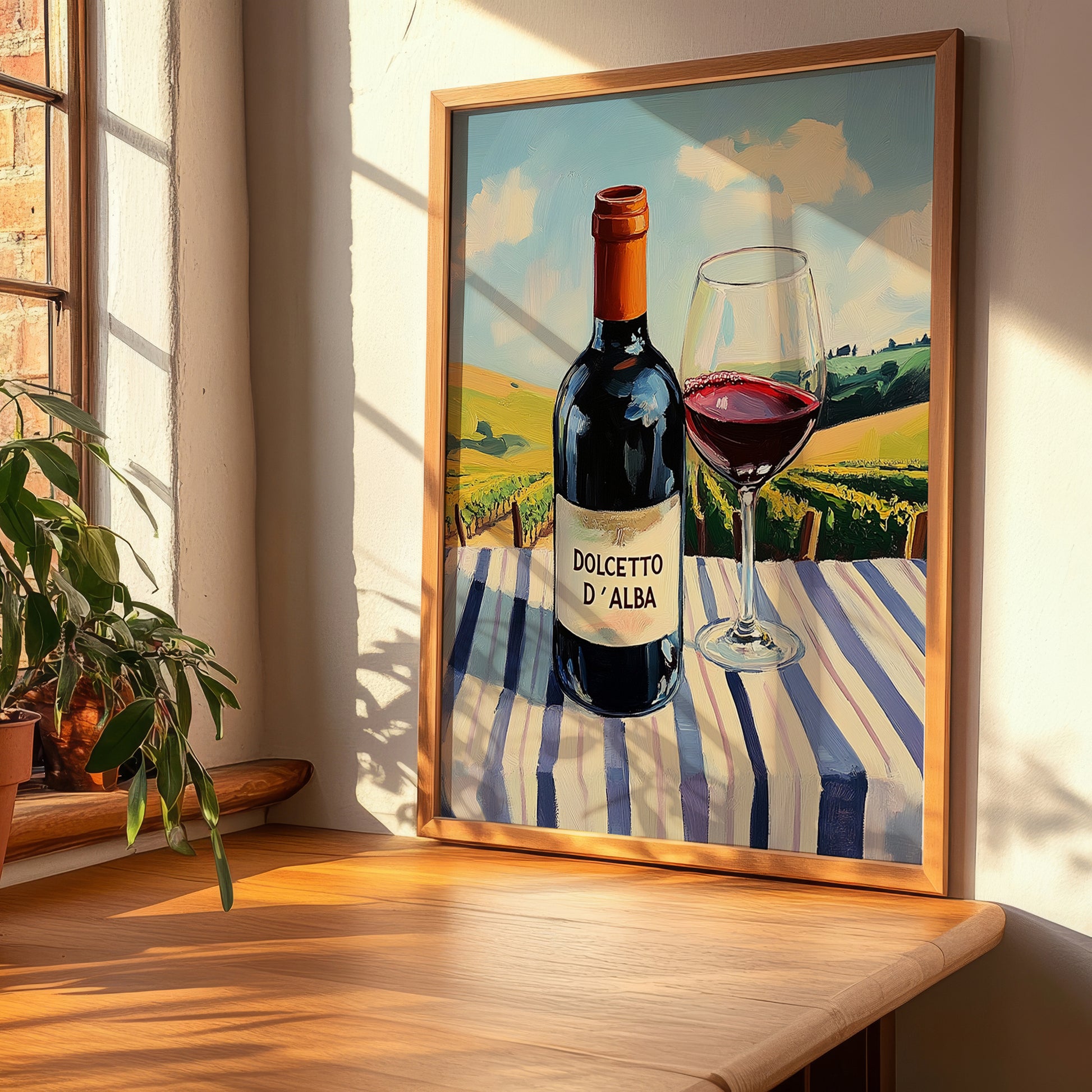 Dolcetto d'Alba – Italian Red Wine, Vinoteca Wall Art, clean layout with no caption
