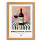 Morellino di Scansano – Italian Red Wine, Tasting Room Wall Art, set in oak frame