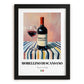 Morellino di Scansano – Italian Red Wine, Tasting Room Wall Art, in sleek black frame
