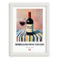 Morellino di Scansano – Italian Red Wine, Tasting Room Wall Art, placed in minimal white frame