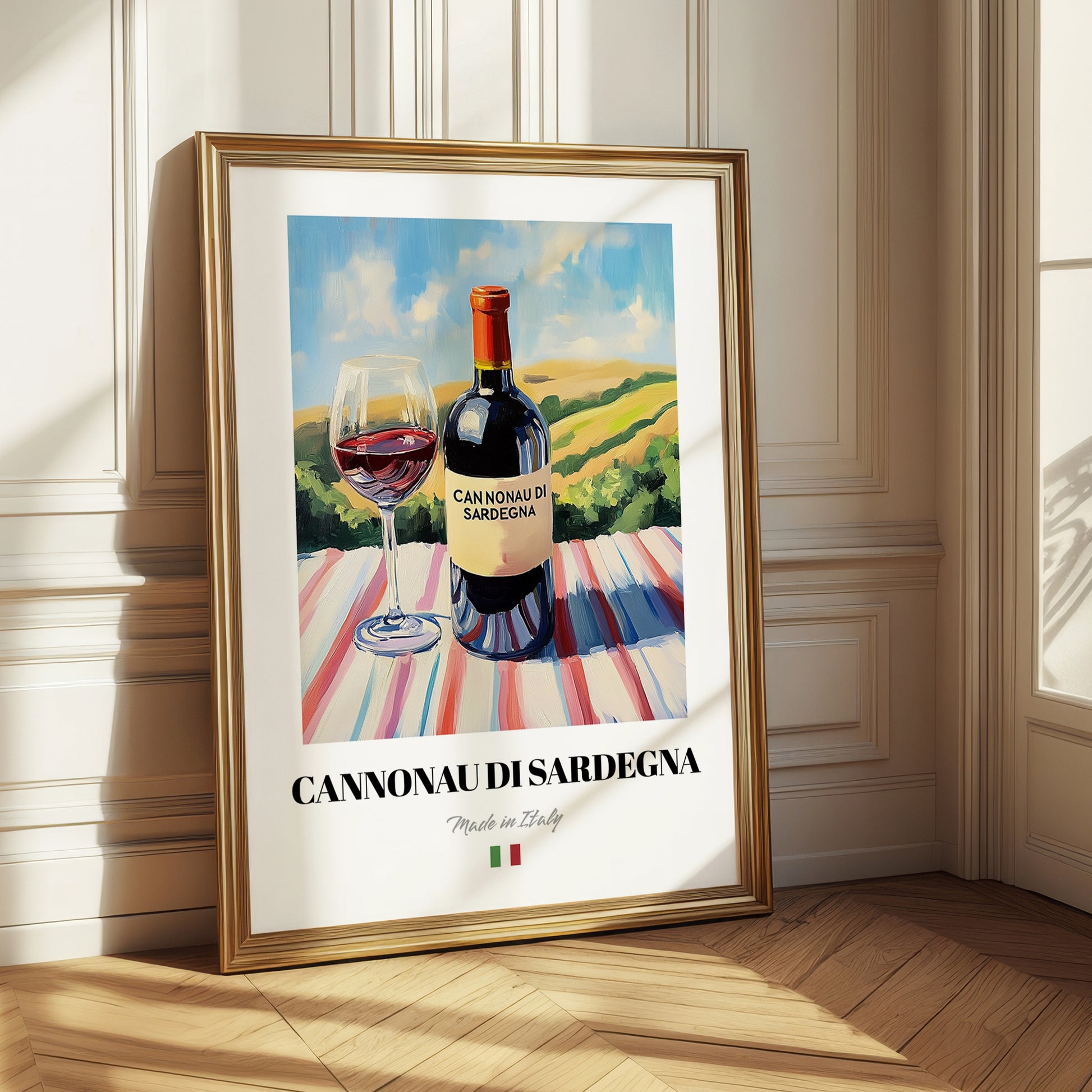 Cannonau di Sardegna – Italian Red Wine, Bodega Wall Art