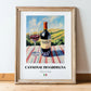 Cannonau di Sardegna – Italian Red Wine, Bodega Wall Art, in wooden frame leaning on the floor