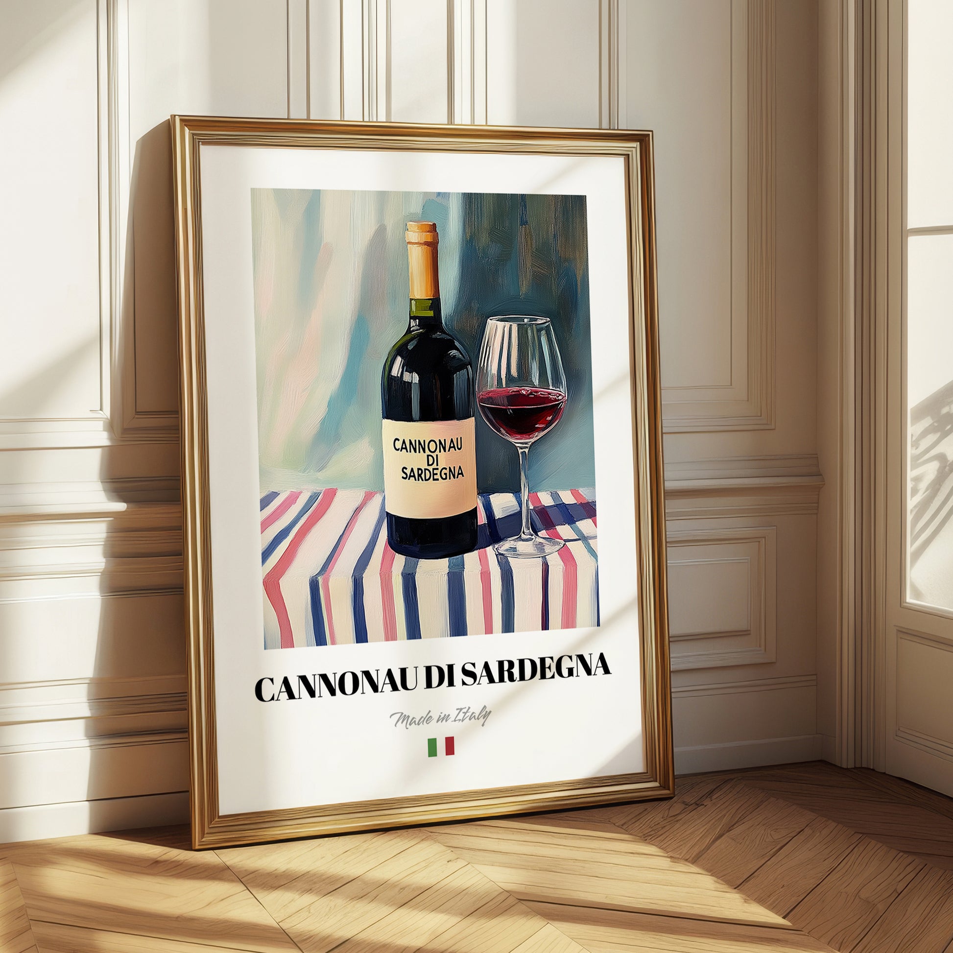Cannonau di Sardegna – Italian Red Wine, Wine Bar Wall Art