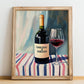 Cannonau di Sardegna – Italian Red Wine, Wine Bar Wall Art, no-text version framed in wood