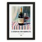Cannonau di Sardegna – Italian Red Wine, Wine Bar Wall Art, in sleek black frame