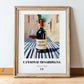 Cannonau di Sardegna – Italian Red Wine, Wine Bar Poster, in wooden frame leaning on the floor