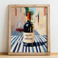 Cannonau di Sardegna – Italian Red Wine, Wine Bar Poster, no-text version framed in wood