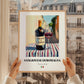 Sangiovese di Romagna – Italian Red Wine, Wine Bar Poster, styled in a charming Paris street view
