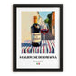 Sangiovese di Romagna – Italian Red Wine, Wine Bar Poster, in sleek black frame
