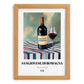 Sangiovese di Romagna – Italian Red Wine, Vinoteca Poster, set in oak frame