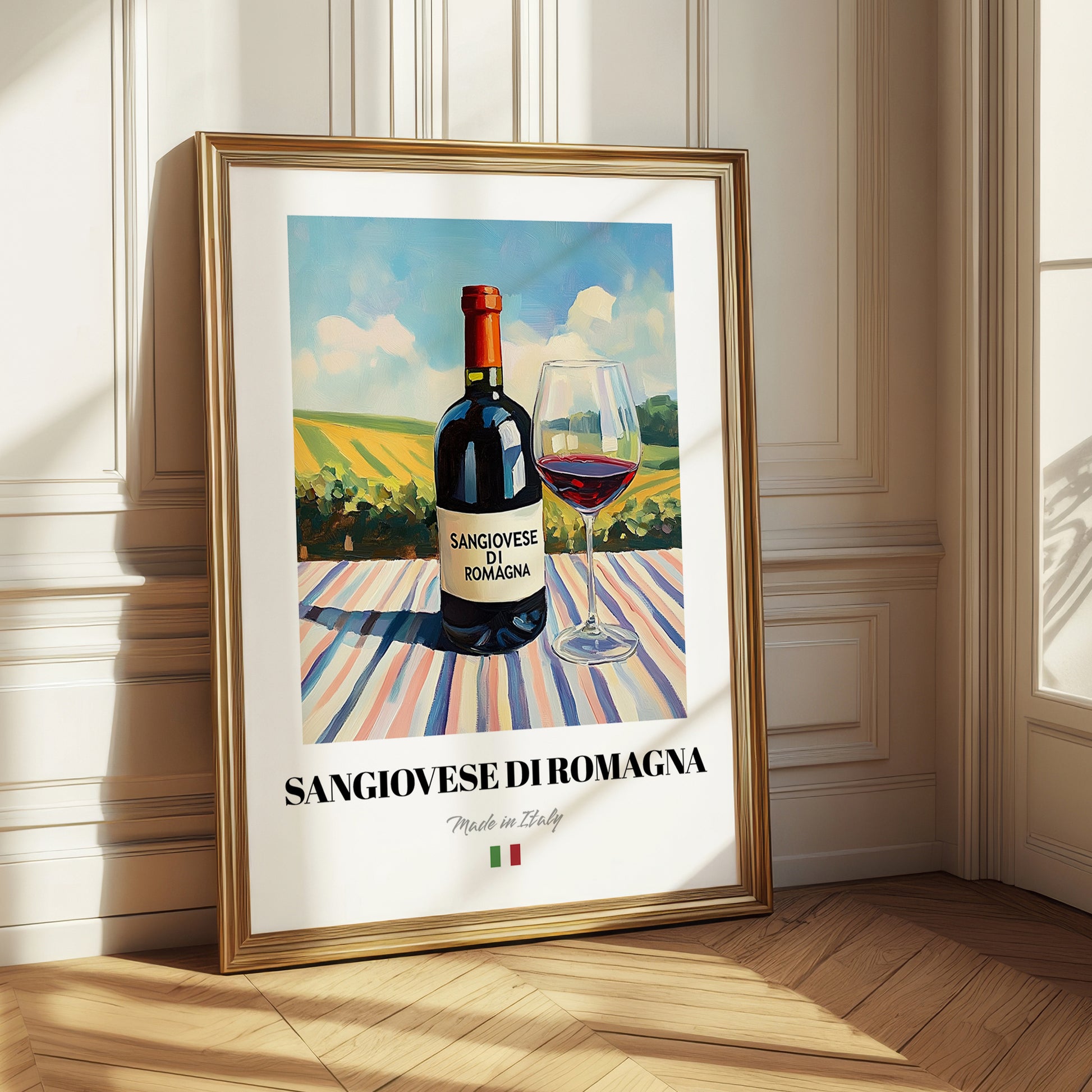 Sangiovese di Romagna – Italian Red Wine, Vinoteca Painting