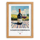 Sangiovese di Romagna – Italian Red Wine, Vinoteca Painting, set in oak frame